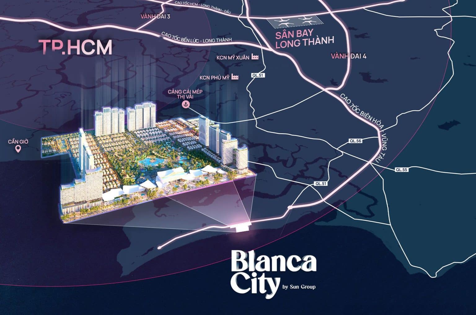 Vị trí Blanca City Vũng Tàu